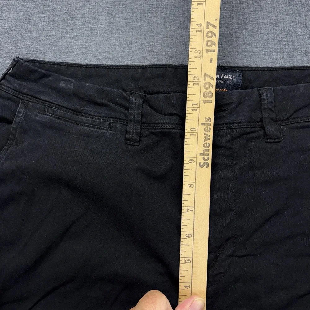 American Eagle Chino Pants Mens 34x30 Extreme Flex Slim Straight black Stretch